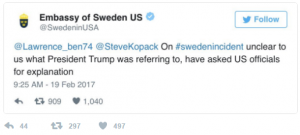 Donald Trump makes up terror attack in Sweden Friday night that didn't happen