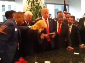 Bizarre prayer meeting over Donald Trump that felt more like an exorcism
