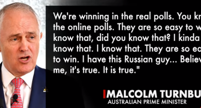 Malcolm Turnball The World is laughing at Trump starting with Australian PM mocking performance at yearly ball