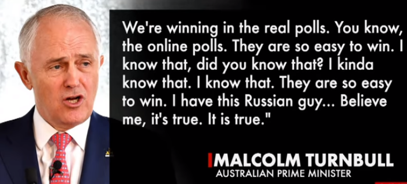 Malcolm Turnball The World is laughing at Trump starting with Australian PM mocking performance at yearly ball