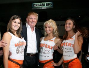 Donald Trump and Hooter Girls