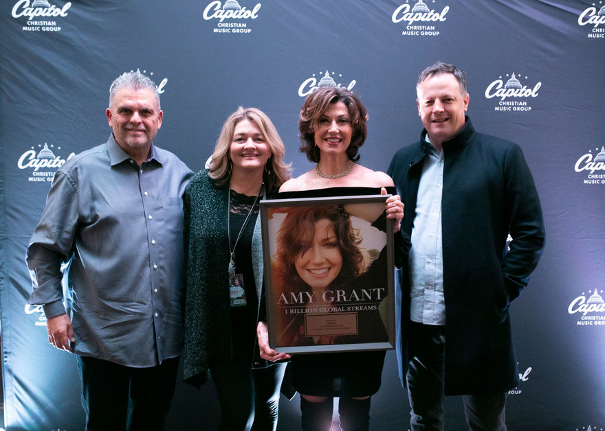 Capitol Christian Music Group Surprises Amy Grant with Award For 1 Billion Global Streams