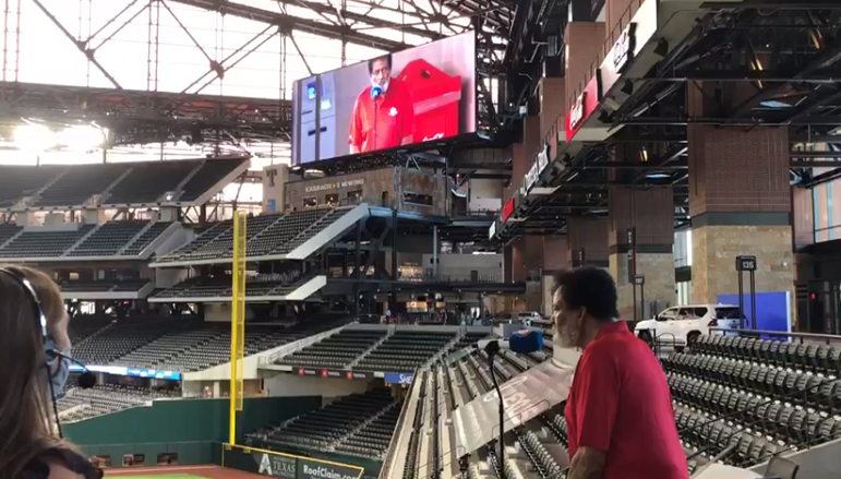 Charley Pride Performs National Anthem at Texas Rangers Season Opener