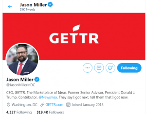 Democracy on the line as Trump fanatic Jason Miller launches platform for Mega loons