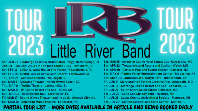 lrb tour 2023 artwork Little River Band 2023 Tour Announced